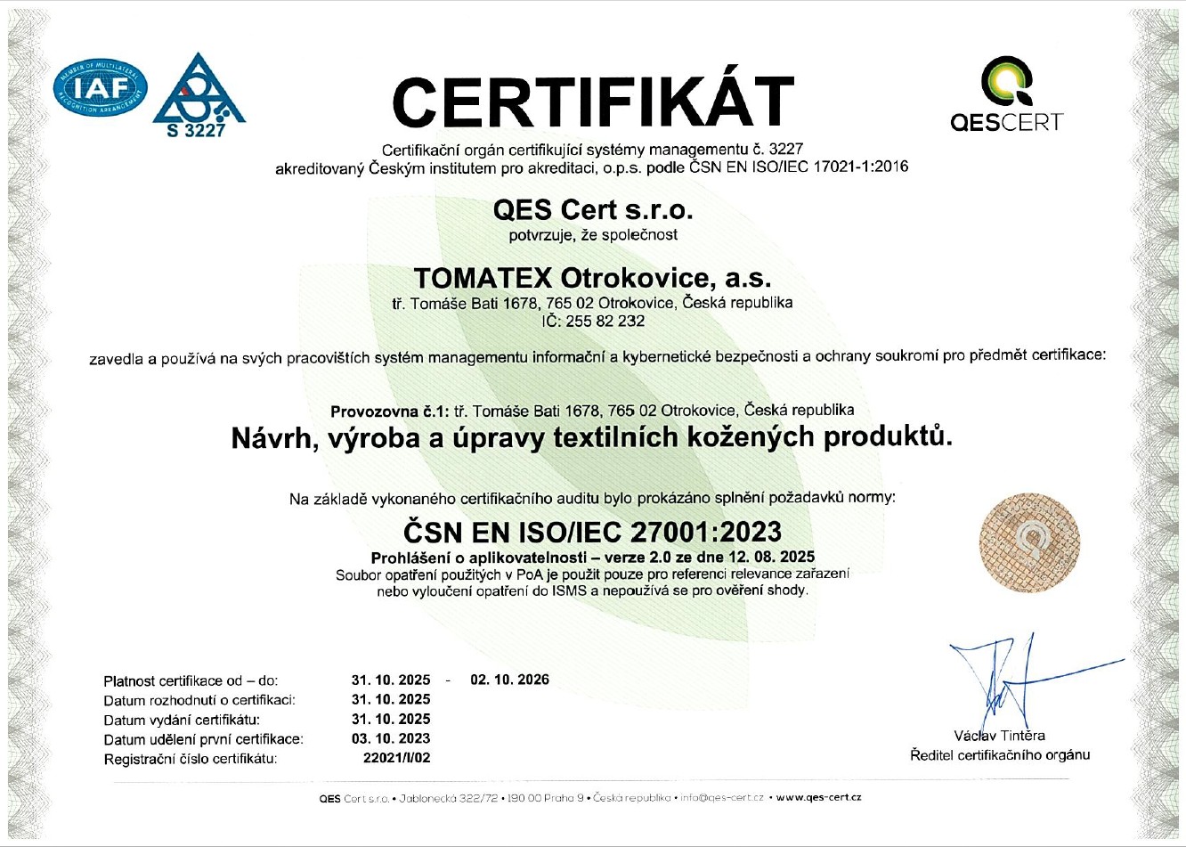 Certifikát 22021-I-02-ČJ
